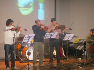 El Cuarteto de Cuerdas interpretó varios temas en el auditorio