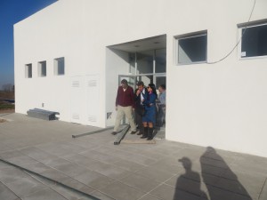 Ainchil, Silveira y Tavela, en la obra de construcción de la ECANA