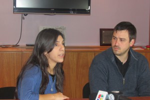 Ivana Coronel y Pablo Rossi presentaron la iniciativa.